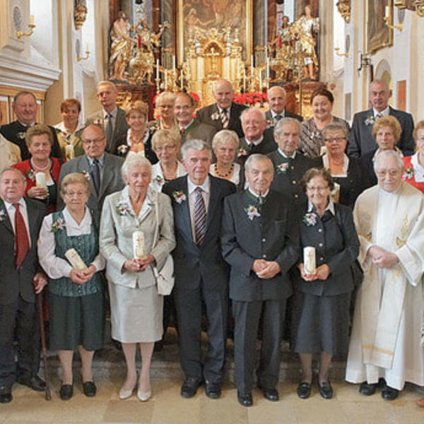 Jubilare mit 65-, 60- und 50igsten Hochzeitstag