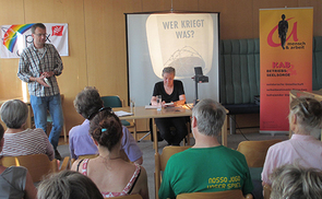 Genug für alle. Vortrag von Barbara Rauchwarter. Foto: Pax Christi_Pühringer.